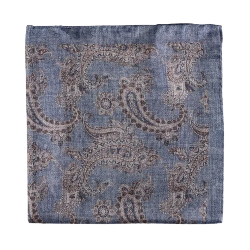 Pocket Square - Sky blue melange