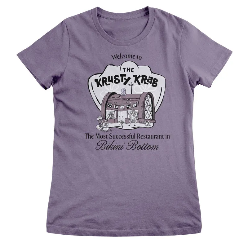 Welcome To The Krusty Krab Girly Tee