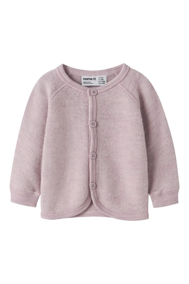 Name It - Nbfwmino Wool Ls Card - 4957695 Violet Ice