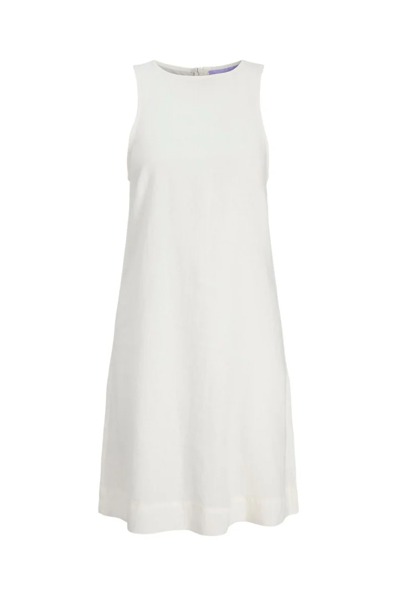 Jjxx - Jxalmira Linen Ble Short Sl Dress Ln - 4906572 Blanc De Blanc