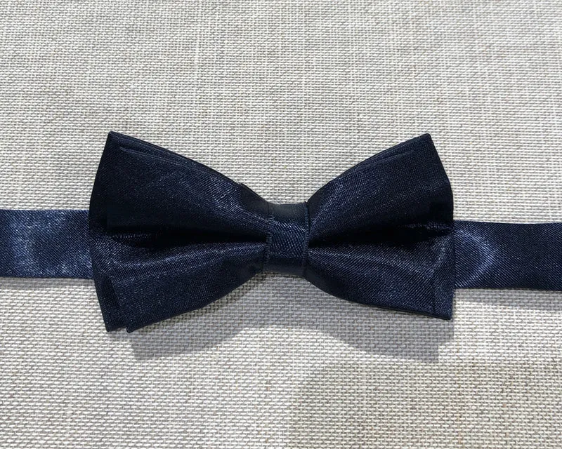STHLM KRAVATT Velour Bow Tie - Dark Blue