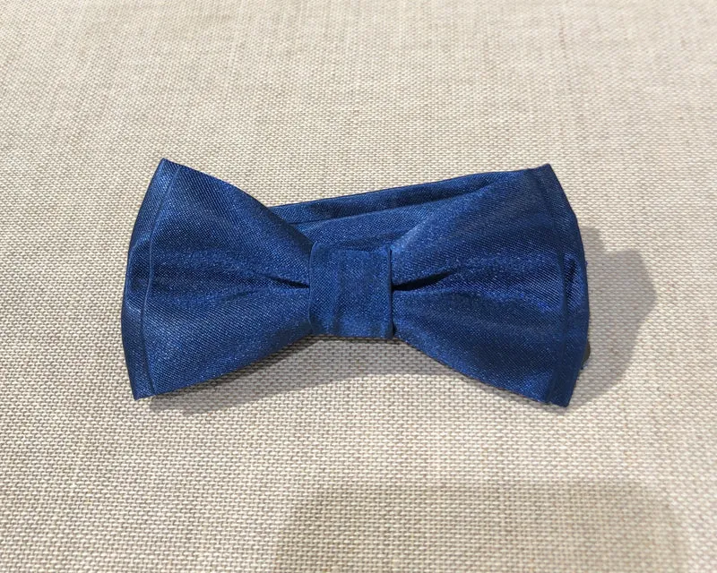 STHLM KRAVATT Velour Bow Tie Mini - Blue