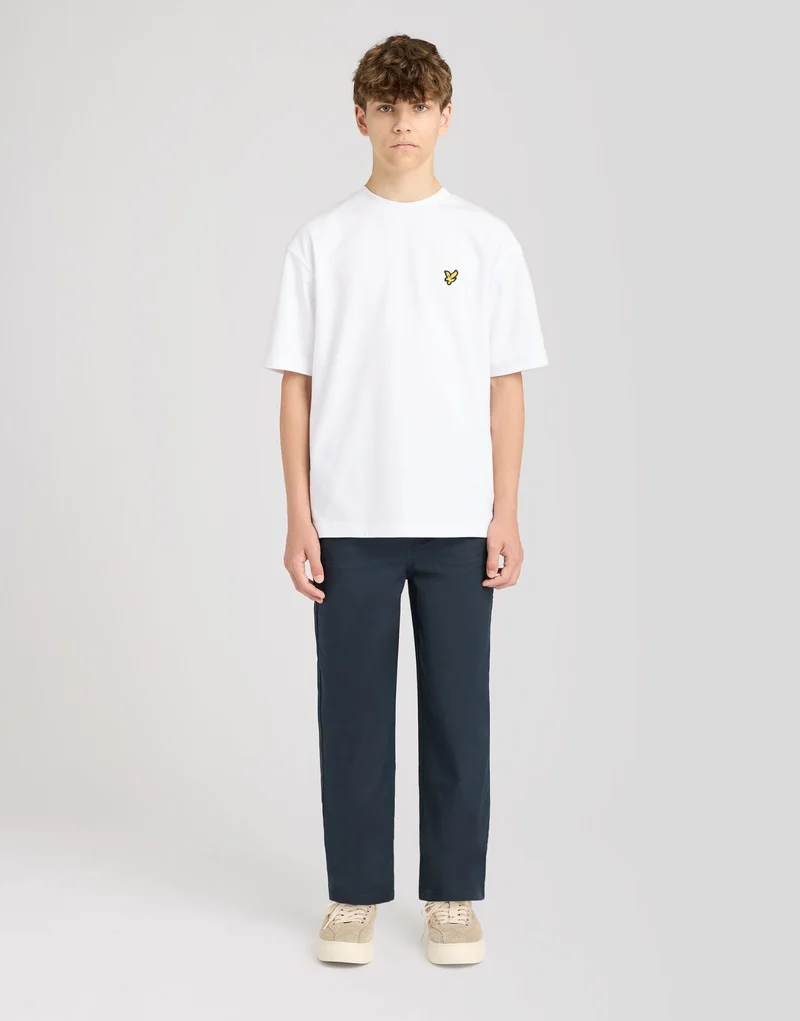 Straight Leg Cotton Trousers