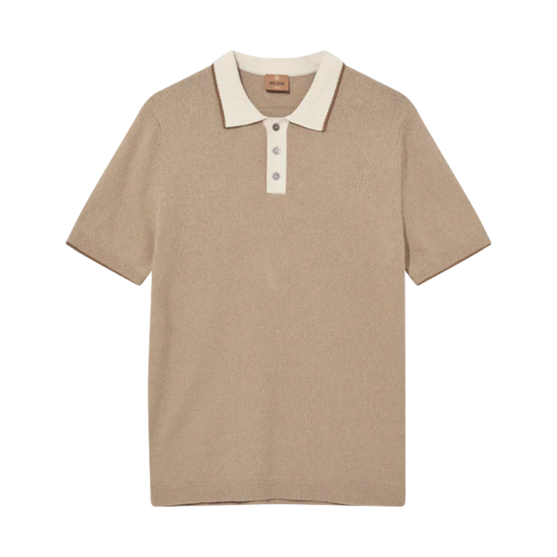 MMGFrancesco Polo SS Knit - Dune