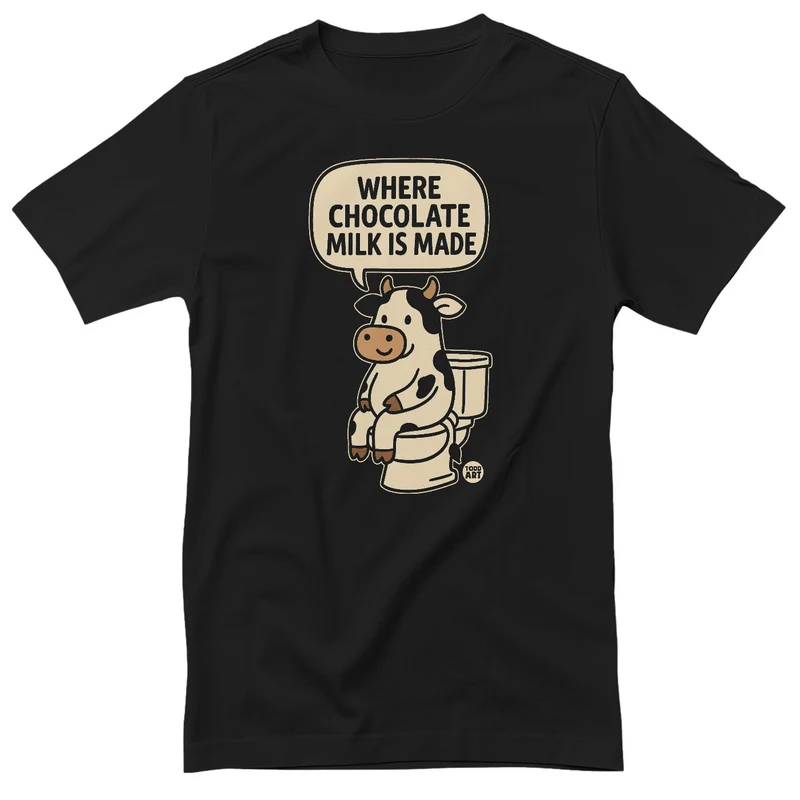 Where Chocolate Milk Is Made - ToddArt T-Shirt