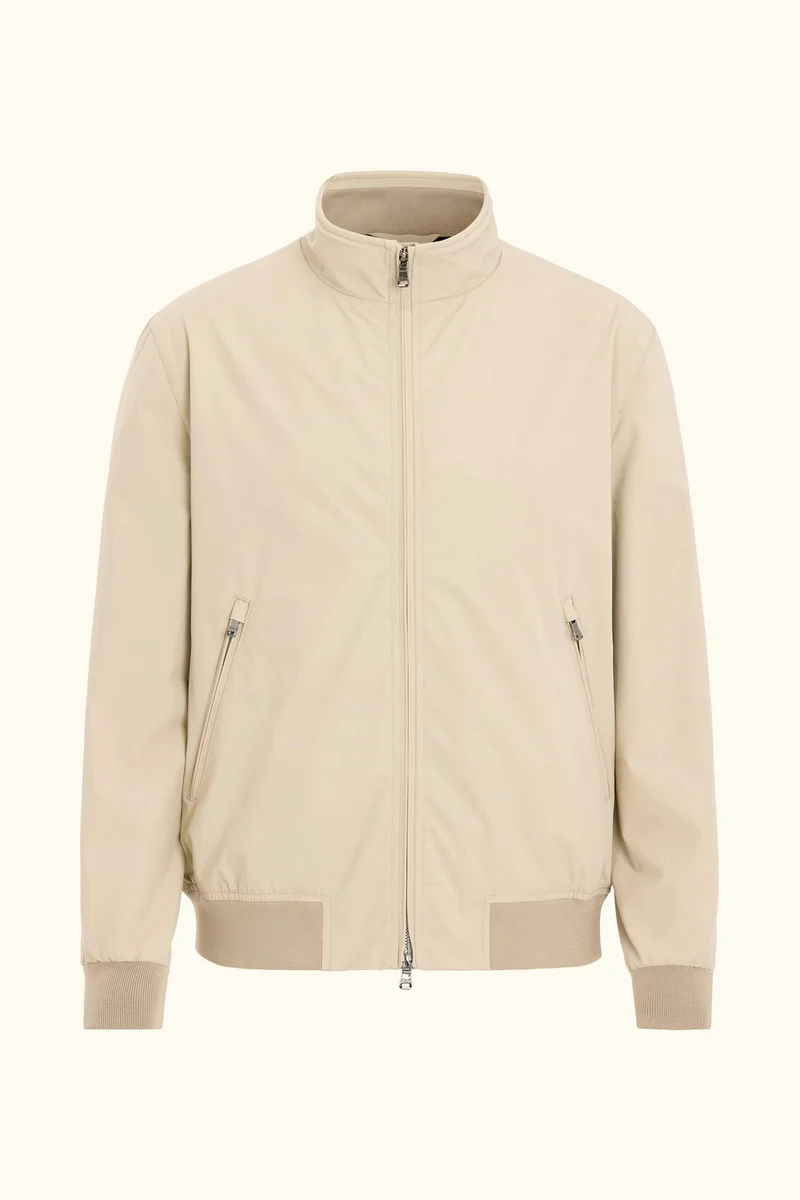 OSCAR JACOBSON Bomber Jacket - Beige