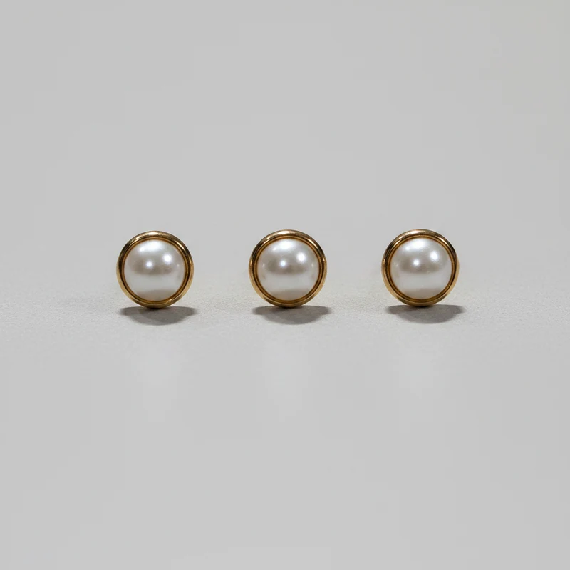 CAVALIERE Shirt Studs 3P - Gold