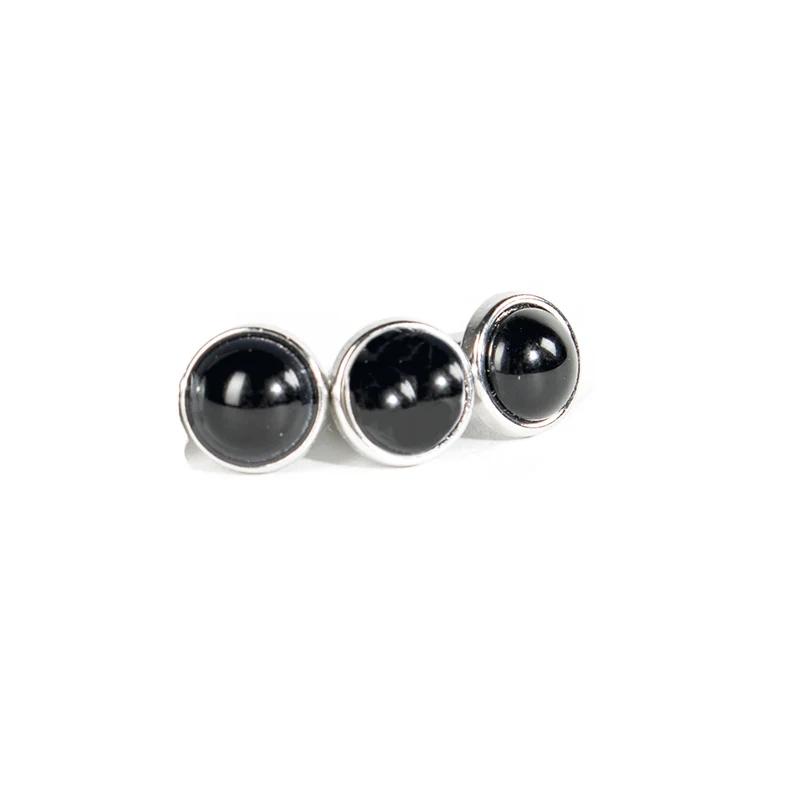 CAVALIERE Shirt Studs 3P - Black