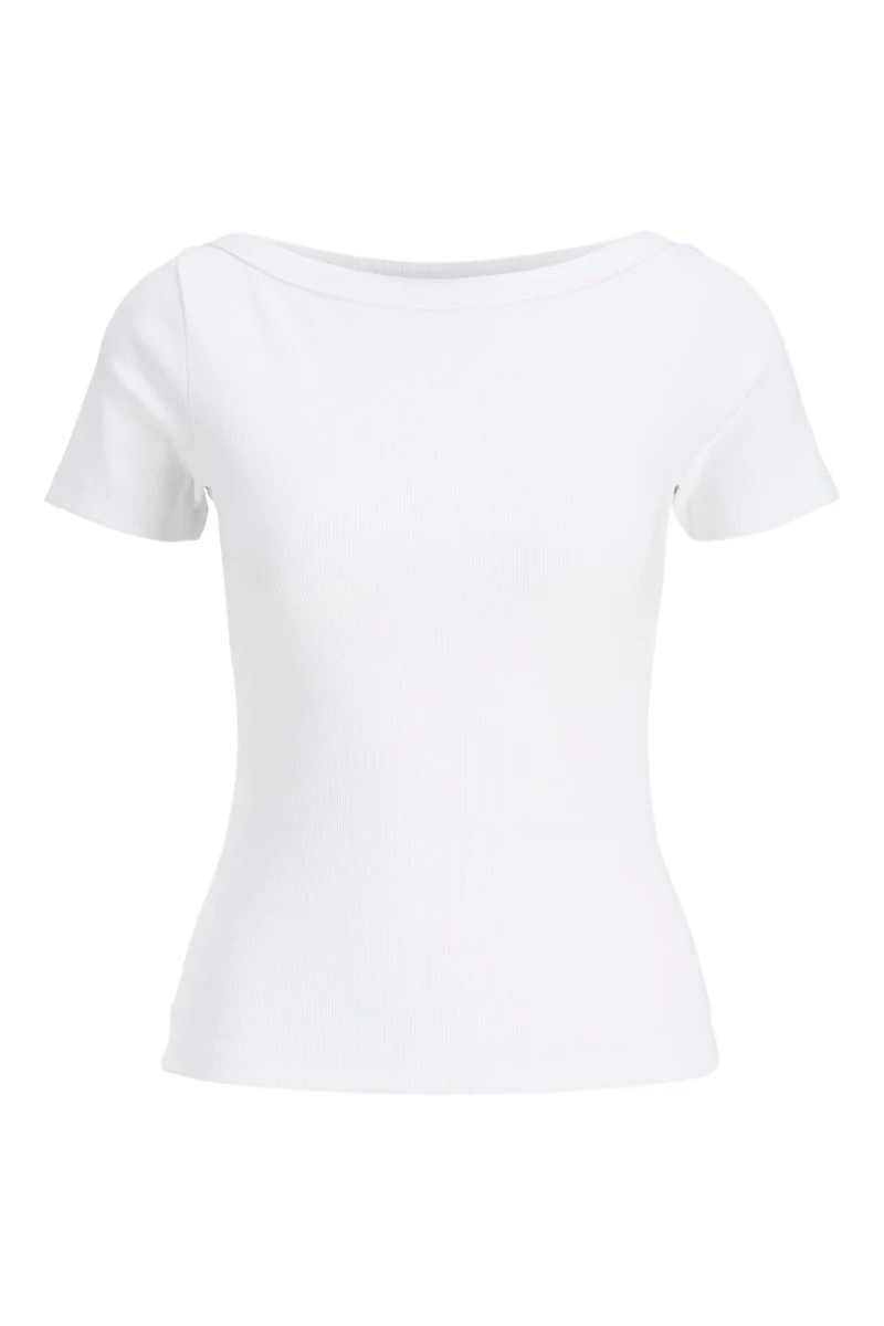 Jjxx - Jxfifi Str Ss Boatneck Tee - 5179395 Bright White