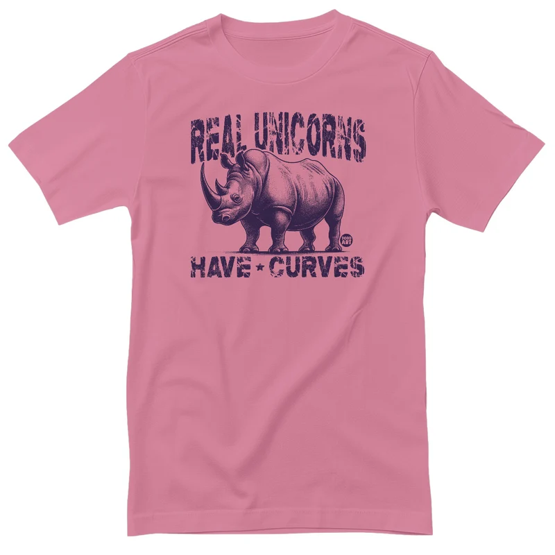 Real Unicorns Have Curves - ToddArt T-Shirt