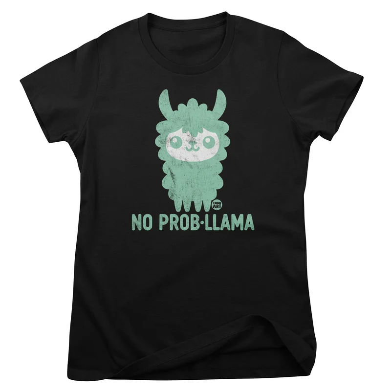 No Prob-Llama - ToddArt Girly Tee