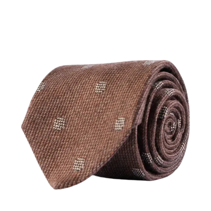 Classic Tie - Brown melange