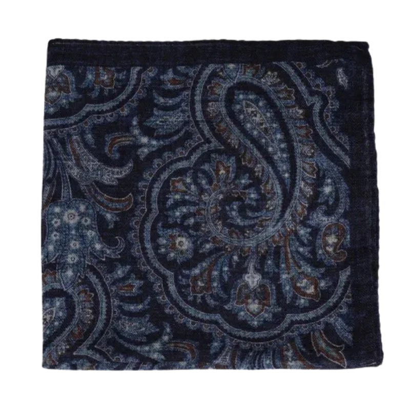 Pocket Square - 412 Navy melange
