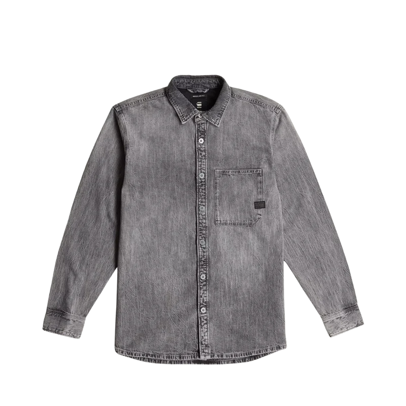 Regular 1-pkt Shirt - Sun Faded Oyster Shell