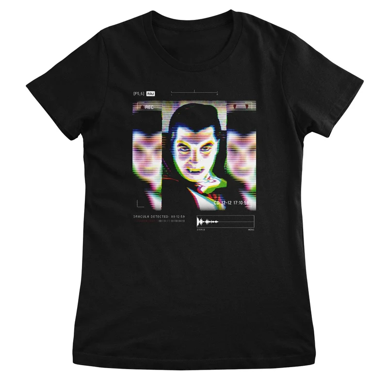 Dracula on CCTV Girly Tee