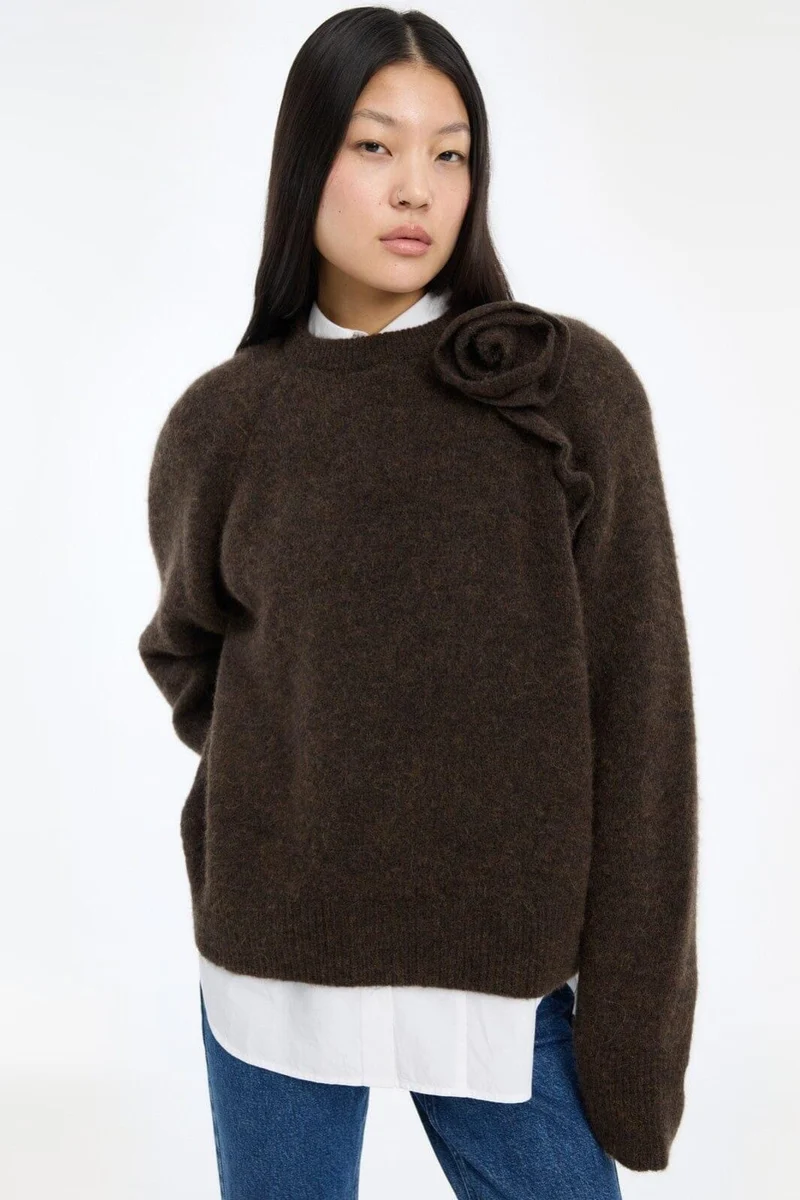 Rotate - Knit Flower Jumper 1166611667 - 1667 Molé