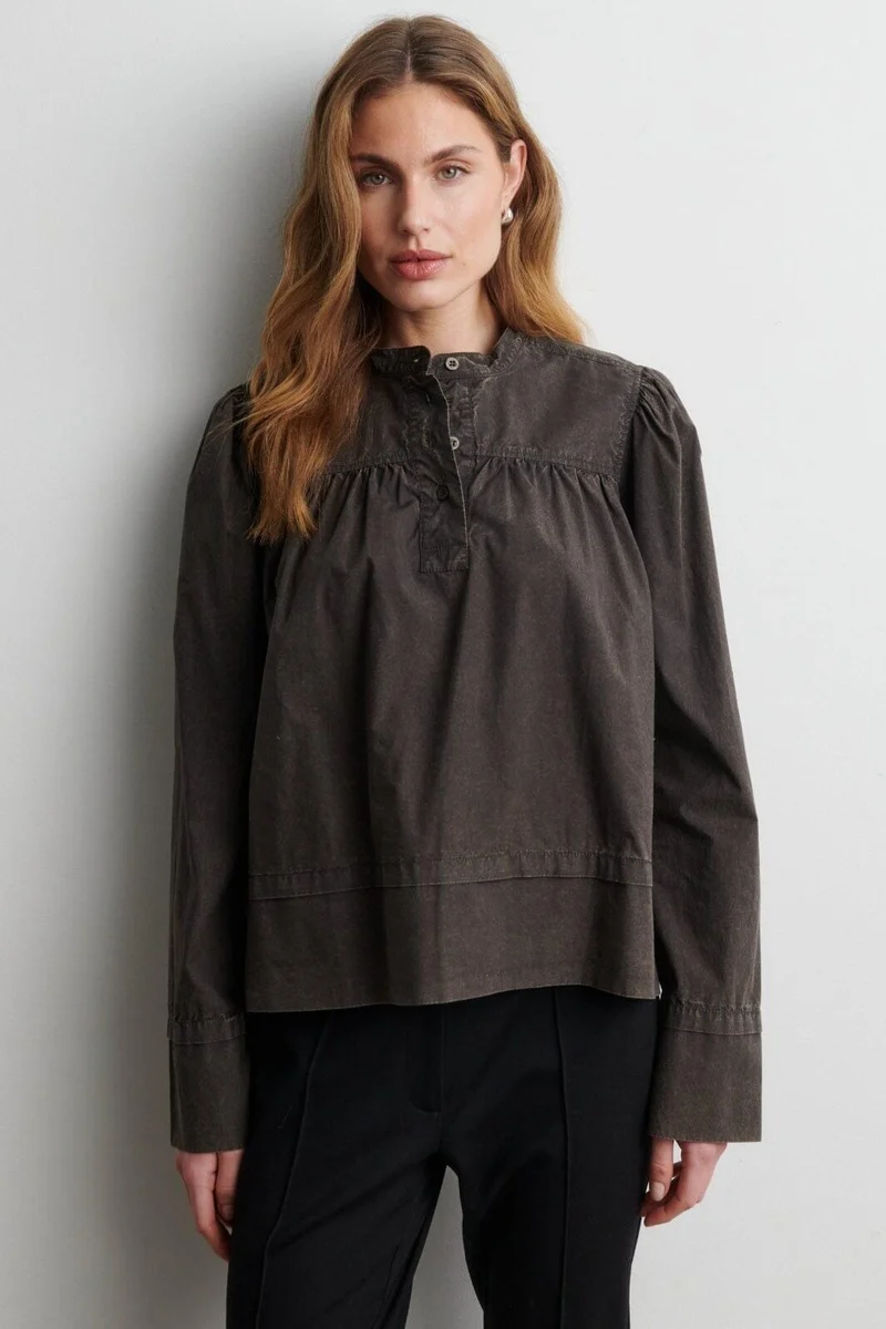 Second Female - Monts LS Blouse 60919 - 8004 Black Olive
