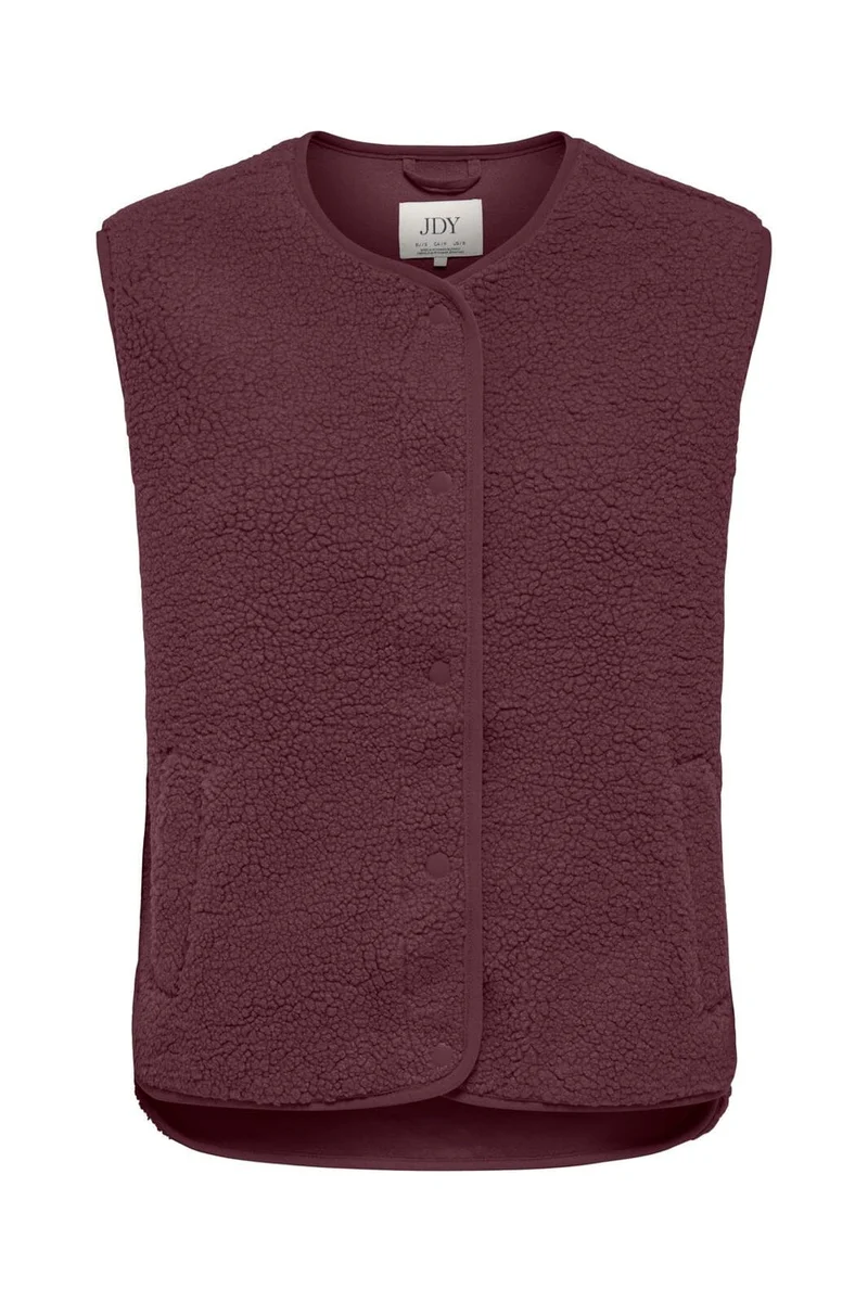 JDY - Jdysimina Teddy Waistcoat Qiq - 5118728 Windsor Wine
