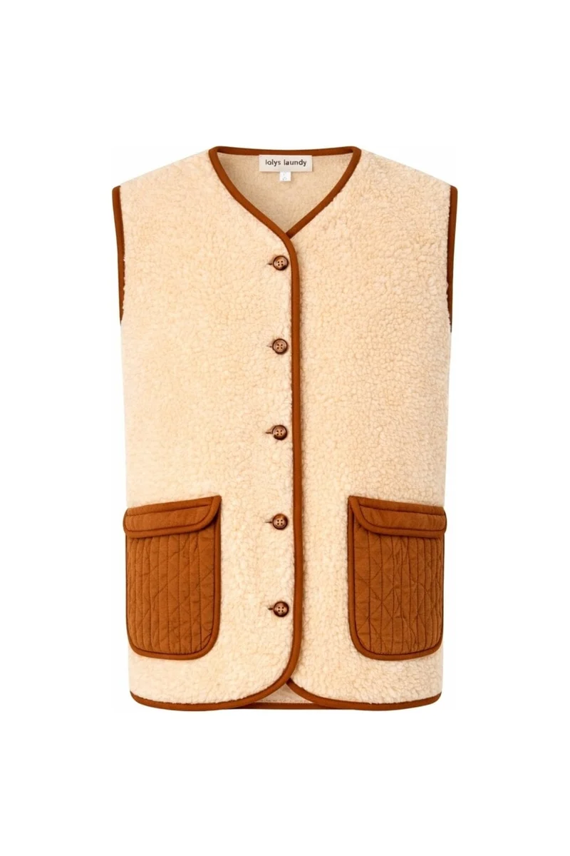 Lollys Laundry - Jacell Vest Sl 26427-1081 - 54 - Rust