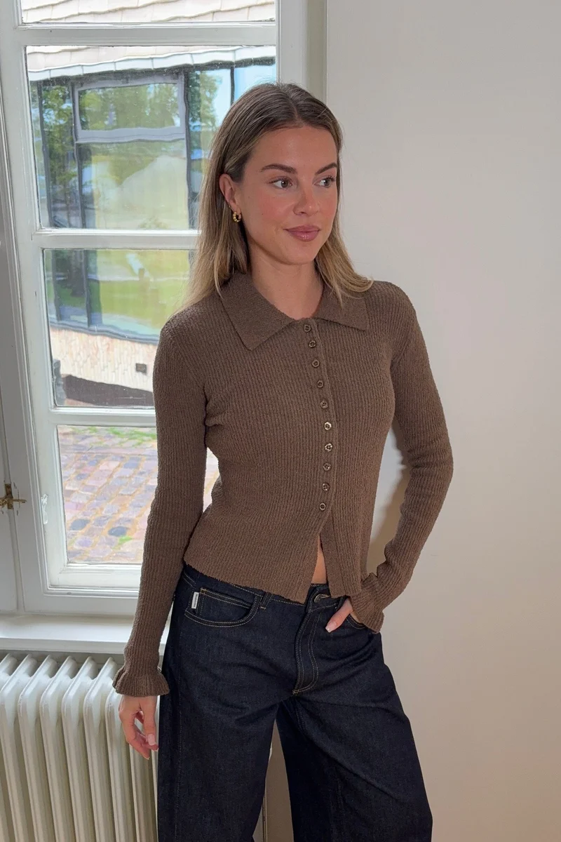 Modström - Corneliamd Cardigan 59371 - 5584 - Chocolate Chip