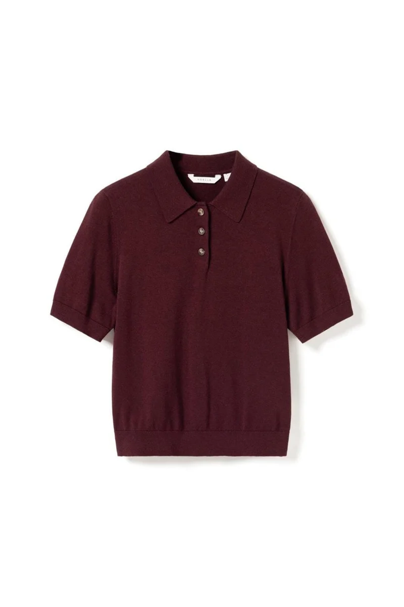 Noella - N-Maxine Ss Knit 14990003 - 150 - Burgundy