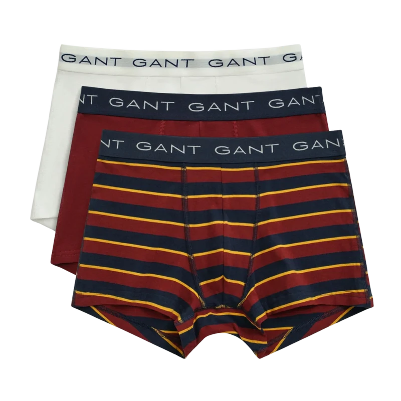 Multistriped Trunk 3-Pack - Plumped Red