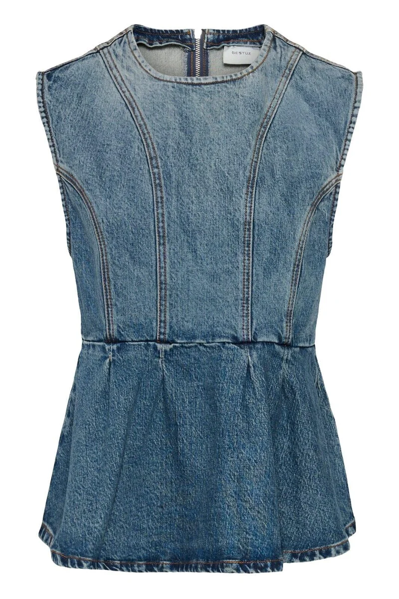 Gestuz - Gzmelu Sl Top 10911346 - 109598 - Classic Mid Blue Wash