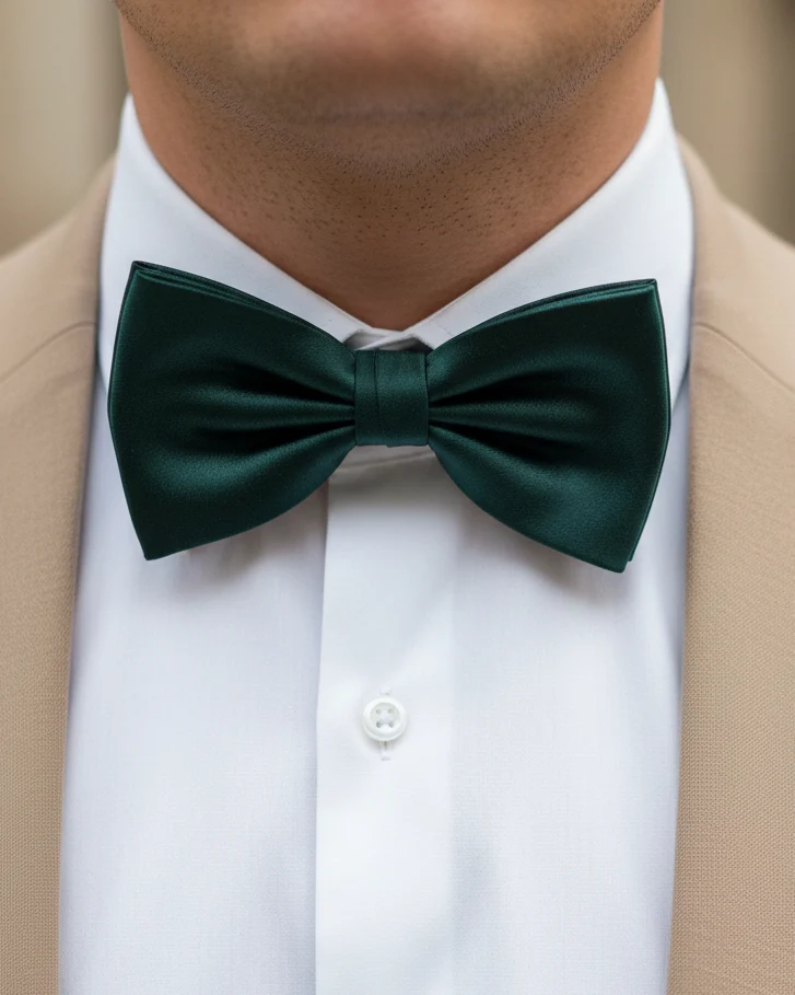 STHLM KRAVATT Silk Bow Tie - Dark Green