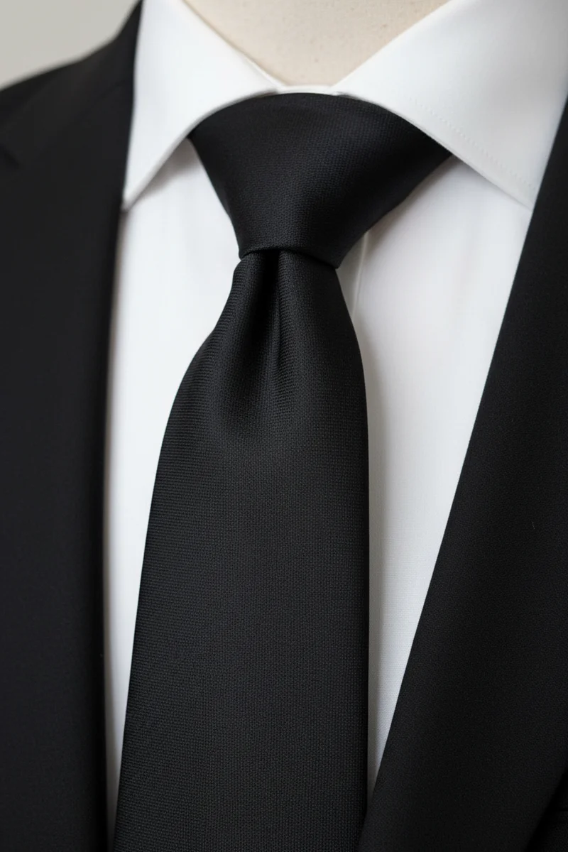 STHLM KRAVATT Silk Tie - Black
