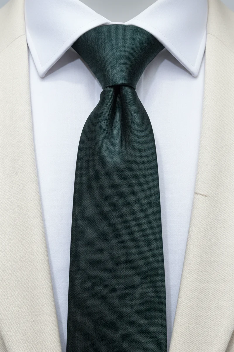 STHLM KRAVATT Silk Tie - Dark Green