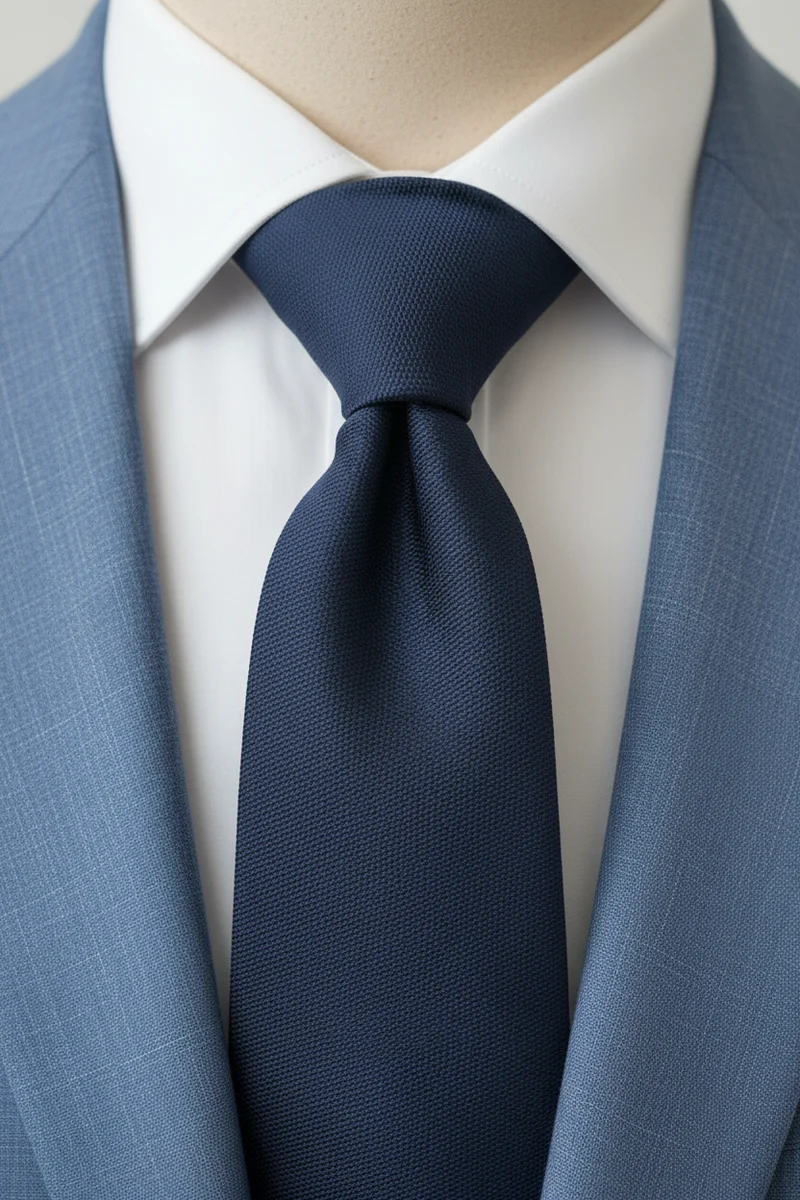 STHLM KRAVATT Silk Tie - Dark Blue