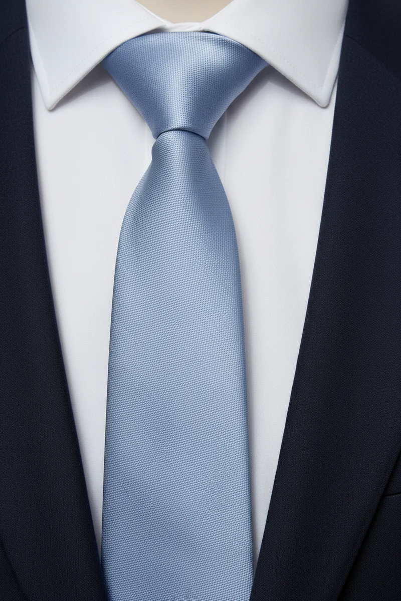 STHLM KRAVATT Silk Tie - Light Blue