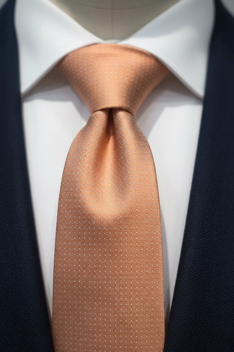 STHLM KRAVATT Silk Tie Spots - Orange