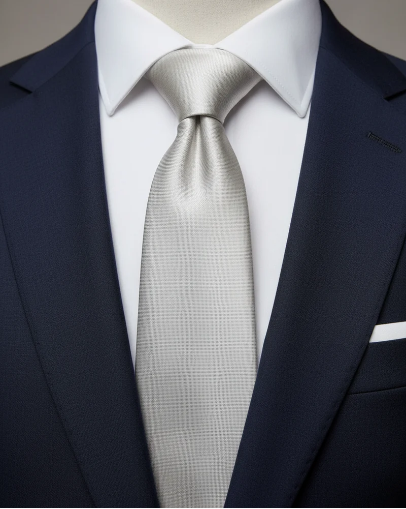STHLM KRAVATT Silk Tie - Off White