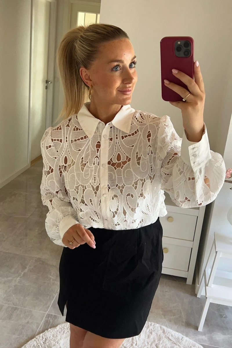 Dear Molly - Birthe Shirt - White