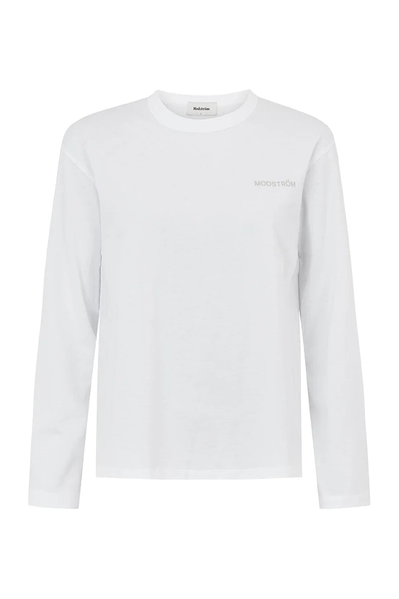 Modström - Hellenmd Logo Ls T-Shirt 59828 - 4 - Soft White
