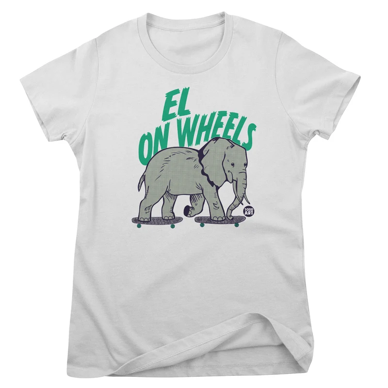 El On Wheels - ToddArt Girly Tee