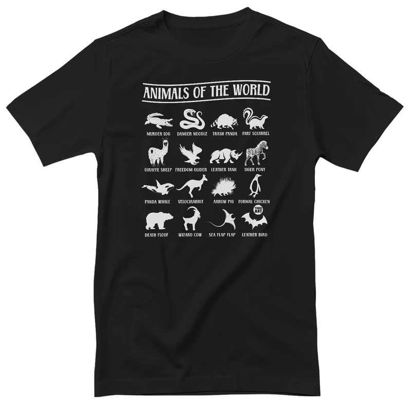 Animals Of The World - ToddArt T-Shirt