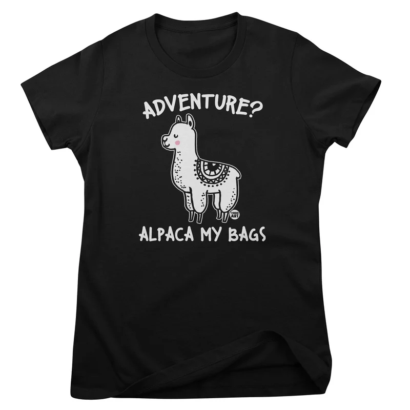 Adventure? Alpaca My Bags - ToddArt Girly Tee