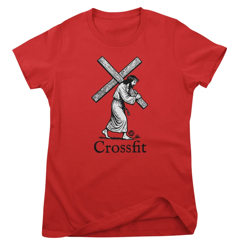 Jesus Crossfit - ToddArt Girly Tee