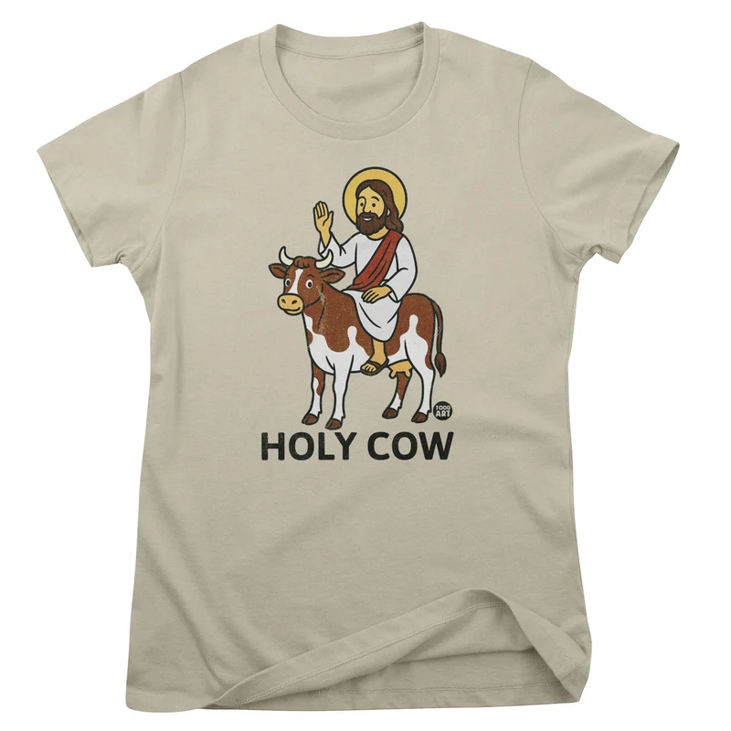 Holy Cow - ToddArt Girly Tee