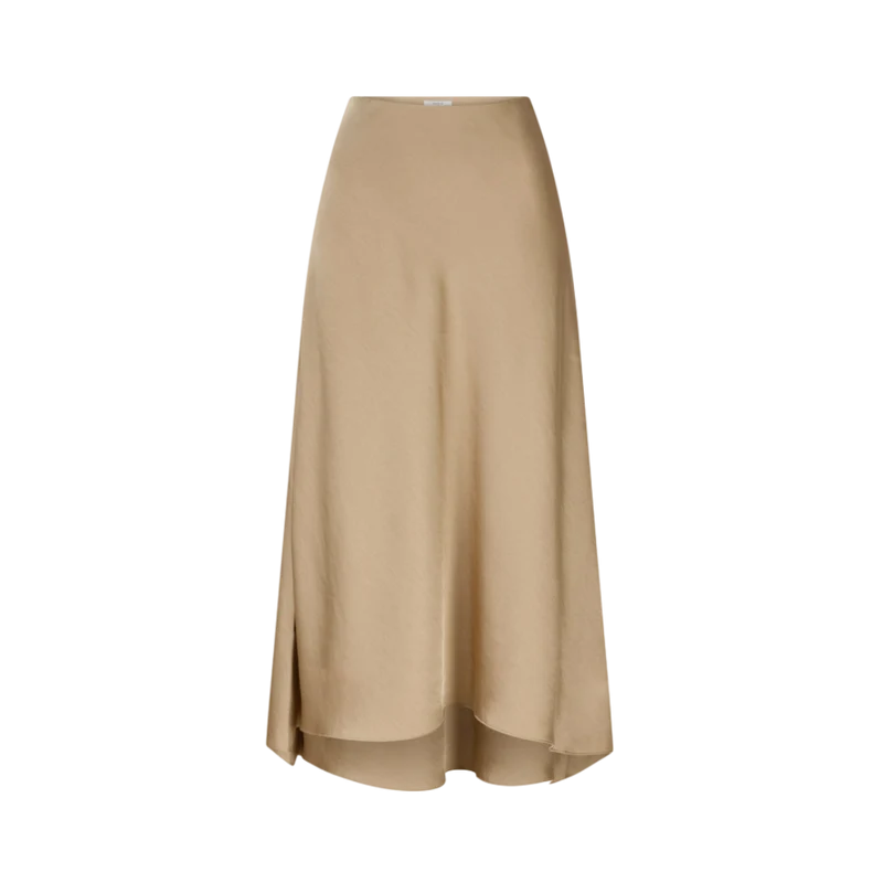Peppa Midi Skirt - Beige