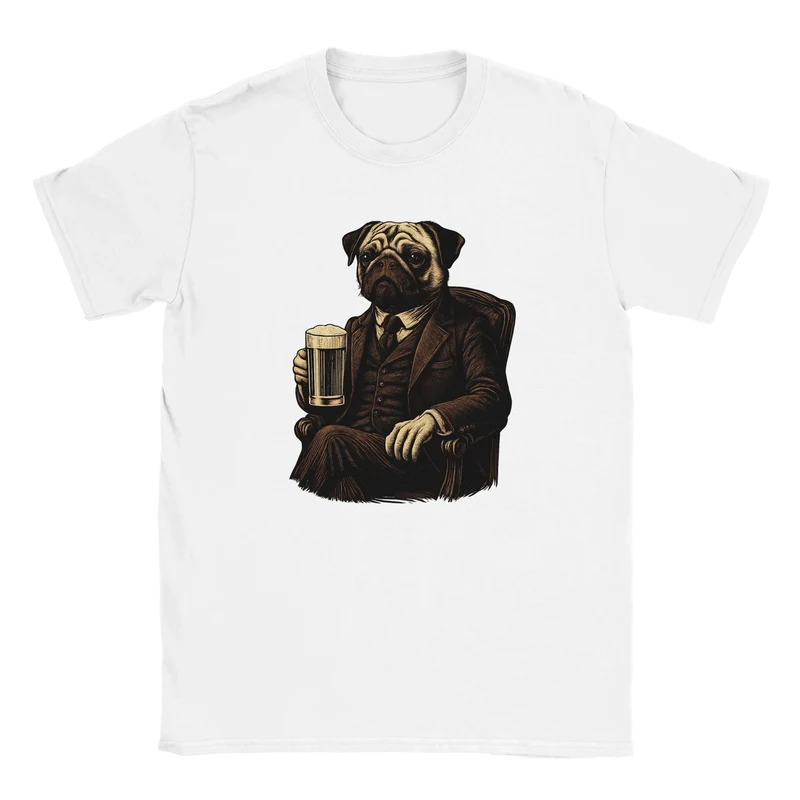 T-shirt - Pug Life Fine Ale & Frown Lines