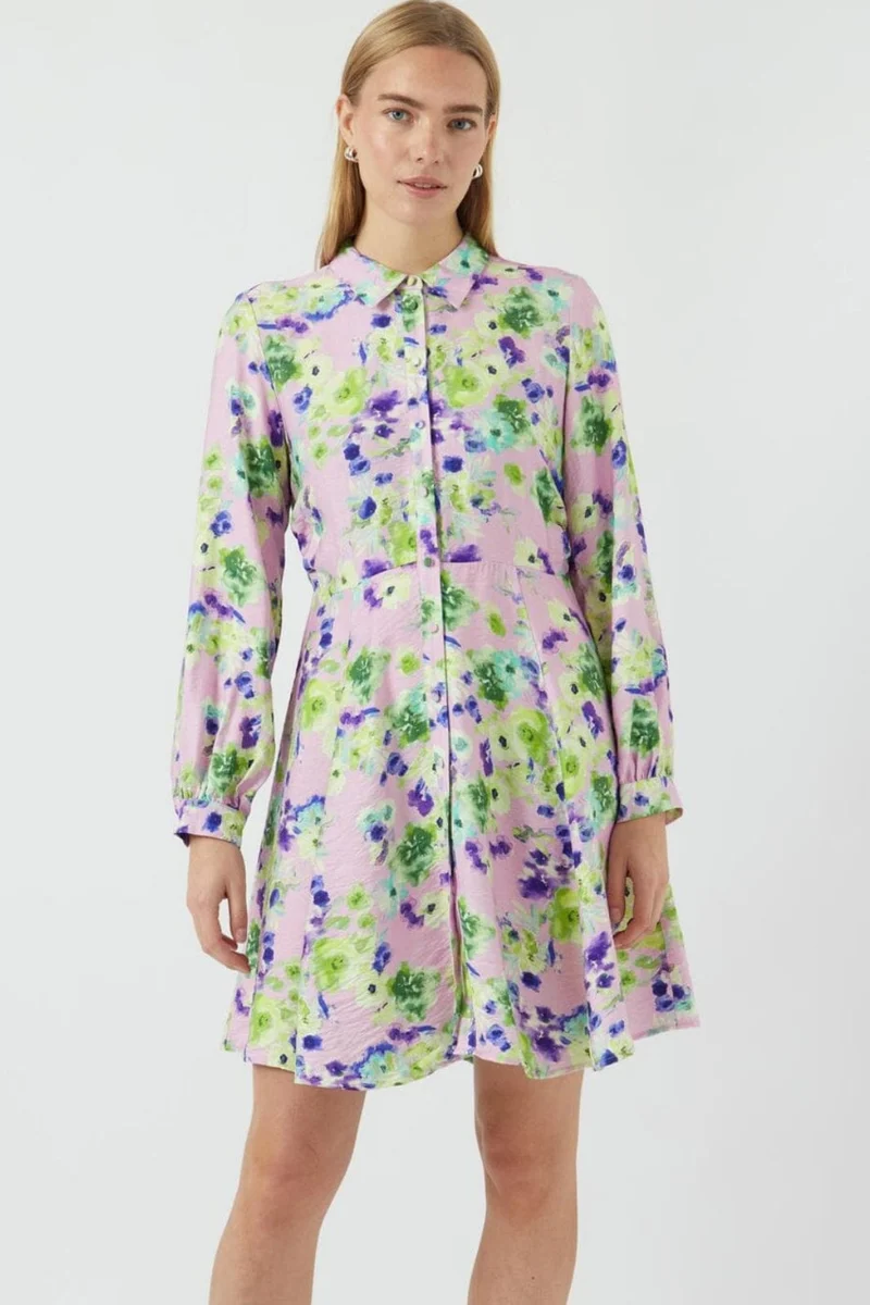 YAS - Yaskaya Ls Shirt Dress - 4710063 Pale Lilac Wilma