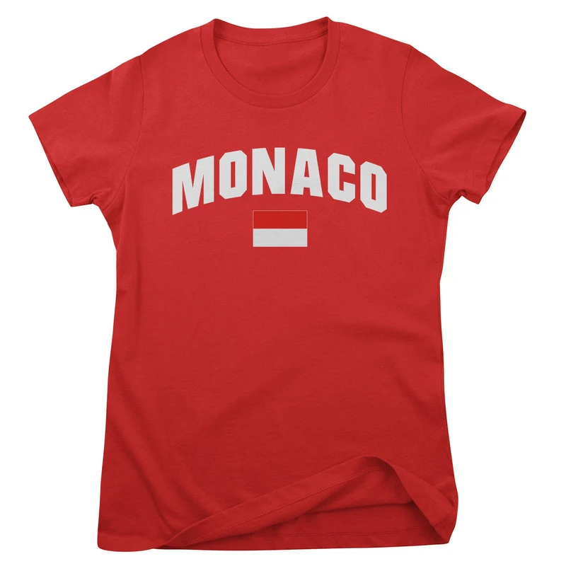 Monaco Flag Girly Tee