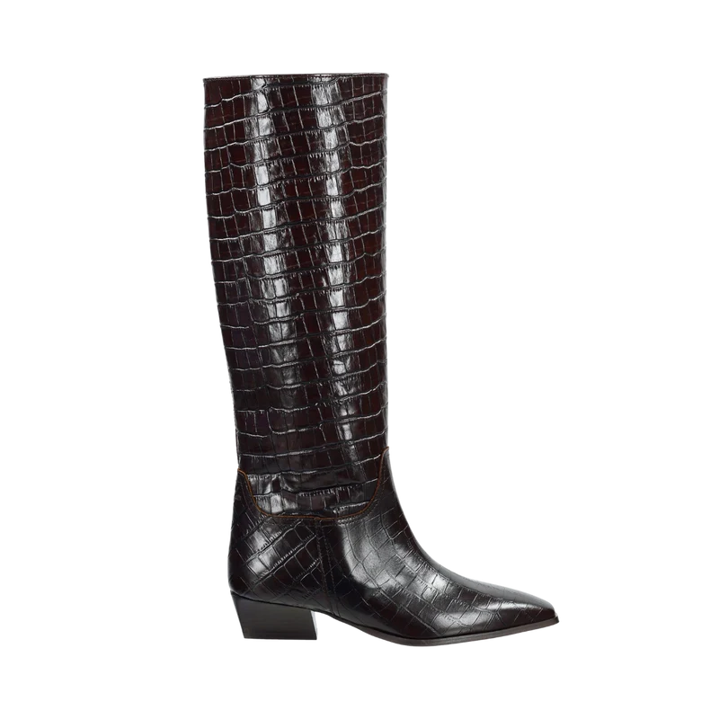 Bassotte Long Shaft Boot - Dark Brown
