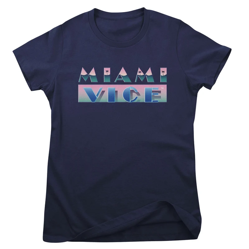 Miami Vice Airbrush Logo Girly Tee