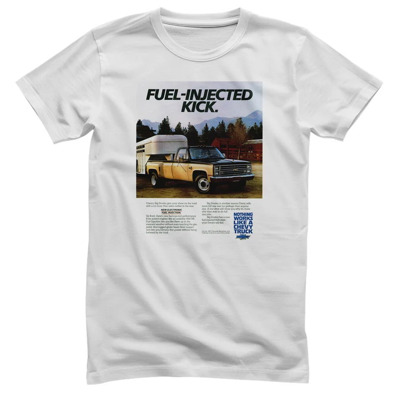 Chevy Truck Fuel-Injected Kick Retro Add T-Shirt