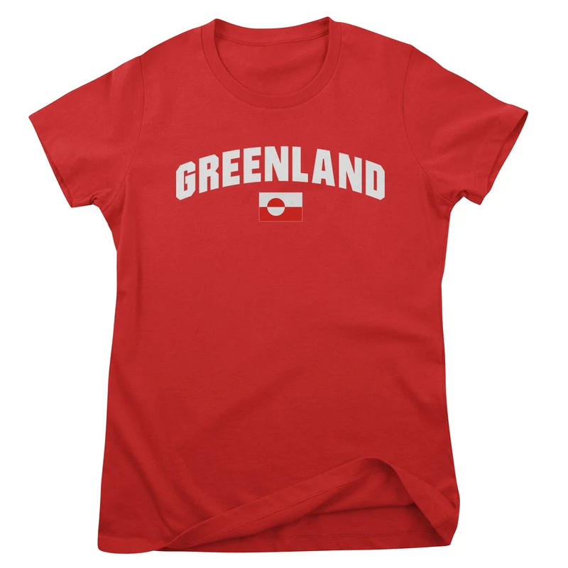 Greenland Flag Girly Tee