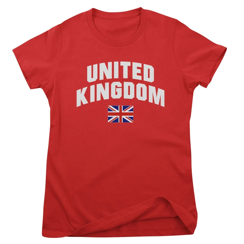 United Kingdom Flag Girly Tee